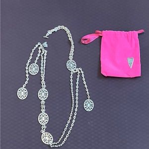 Rodrigo Otazu Necklace, Silver. Can be worn as a belt as well. 37” long.